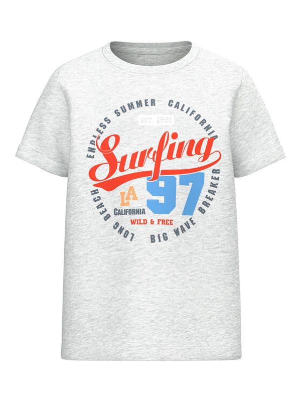 NAME IT NAME IT Тишърт 13216892 Сив Regular Fit