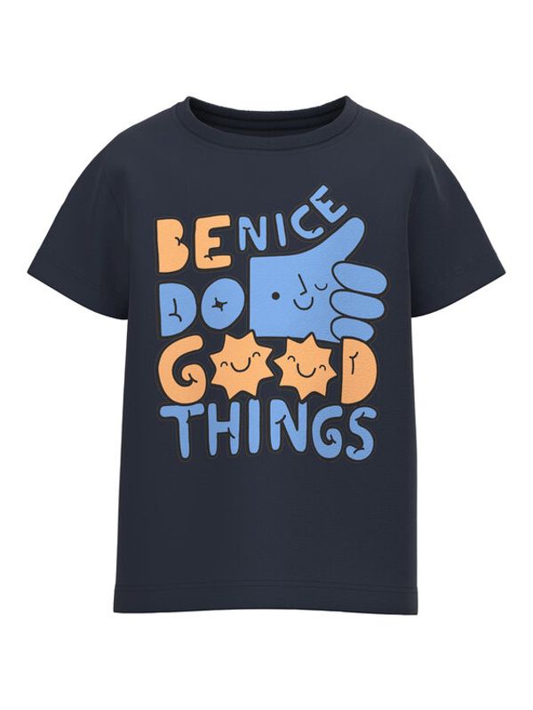 NAME IT NAME IT Тишърт 13216932 Син Loose Fit