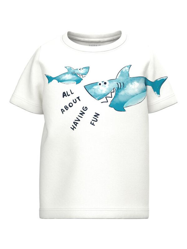 NAME IT NAME IT Тишърт 13217046 Бял Regular Fit