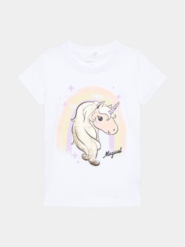 NAME IT NAME IT Тишърт 13217435 Бял Regular Fit