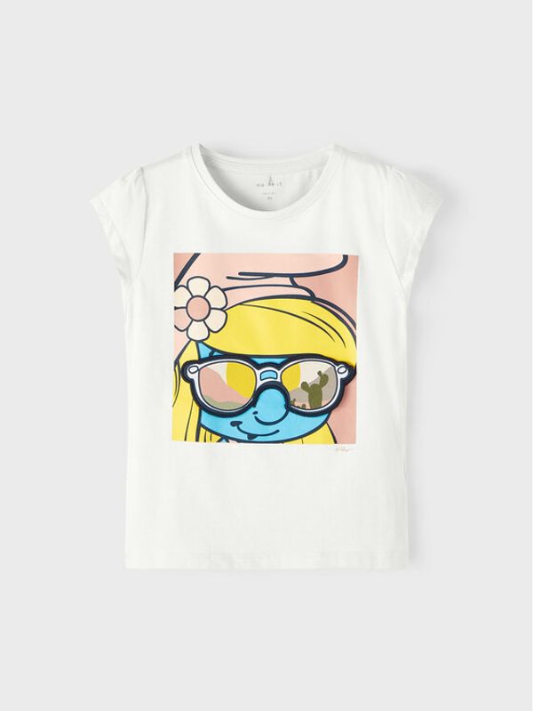 NAME IT NAME IT Тишърт 13217769 Бял Regular Fit