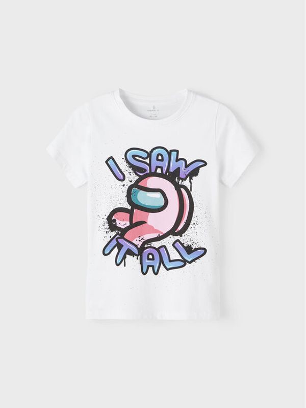 NAME IT NAME IT Тишърт 13217894 Бял Regular Fit