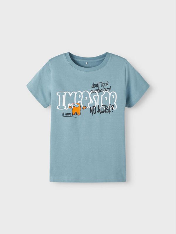 NAME IT NAME IT Тишърт 13217960 Сив Regular Fit