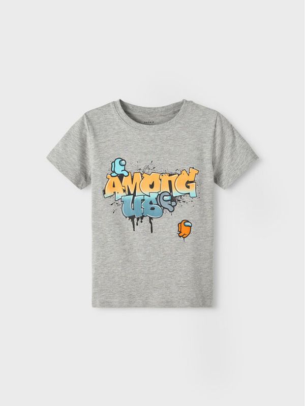 NAME IT NAME IT Тишърт 13217960 Сив Regular Fit