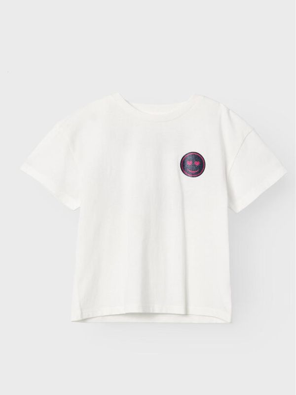 NAME IT NAME IT Тишърт 13219322 Бял Loose Fit