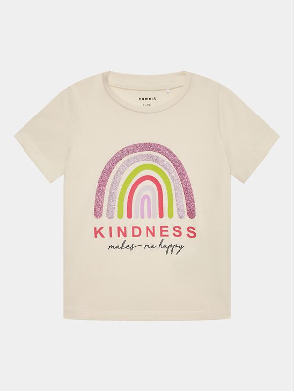 NAME IT NAME IT Тишърт 13219684 Екрю Regular Fit