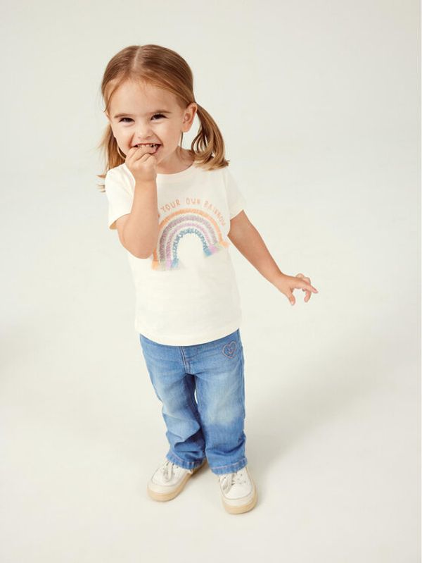 NAME IT NAME IT Тишърт 13219711 Екрю Regular Fit