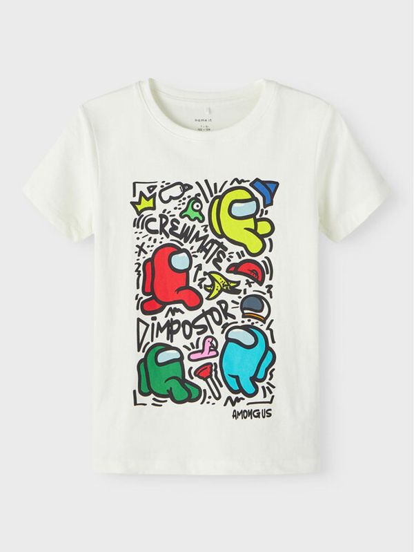 NAME IT NAME IT Тишърт 13219911 Бял Regular Fit