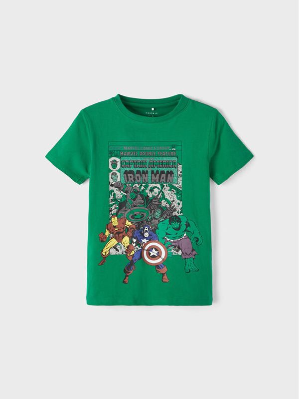 NAME IT NAME IT Тишърт MARVEL 13210832 Зелен Regular Fit
