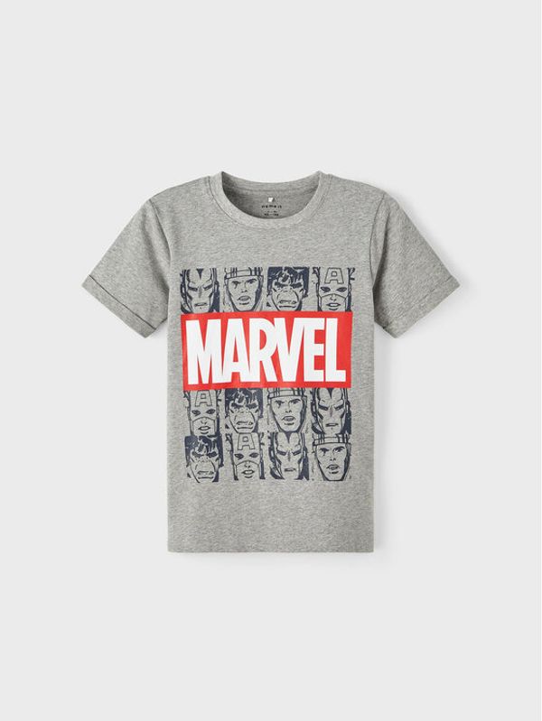 NAME IT NAME IT Тишърт MARVEL 13215747 Сив Regular Fit