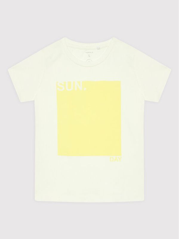 NAME IT NAME IT Тишърт Tigne 13198928 Бял Regular Fit