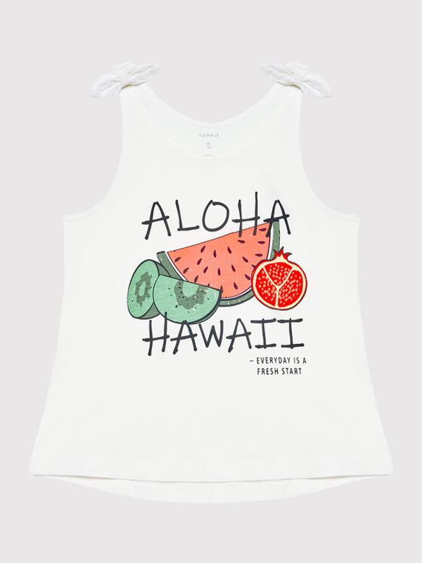 NAME IT NAME IT топ 13200030 Бял Regular Fit