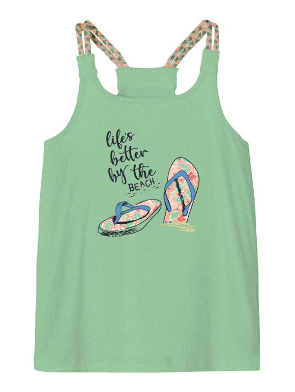 NAME IT NAME IT топ 13214959 Зелен Slim Fit