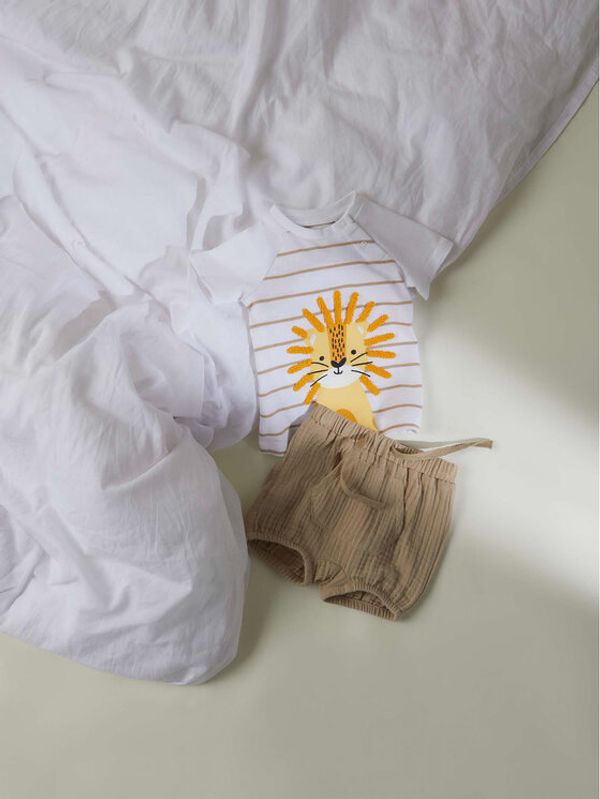 NAME IT NAME IT топ 13217670 Бял Regular Fit