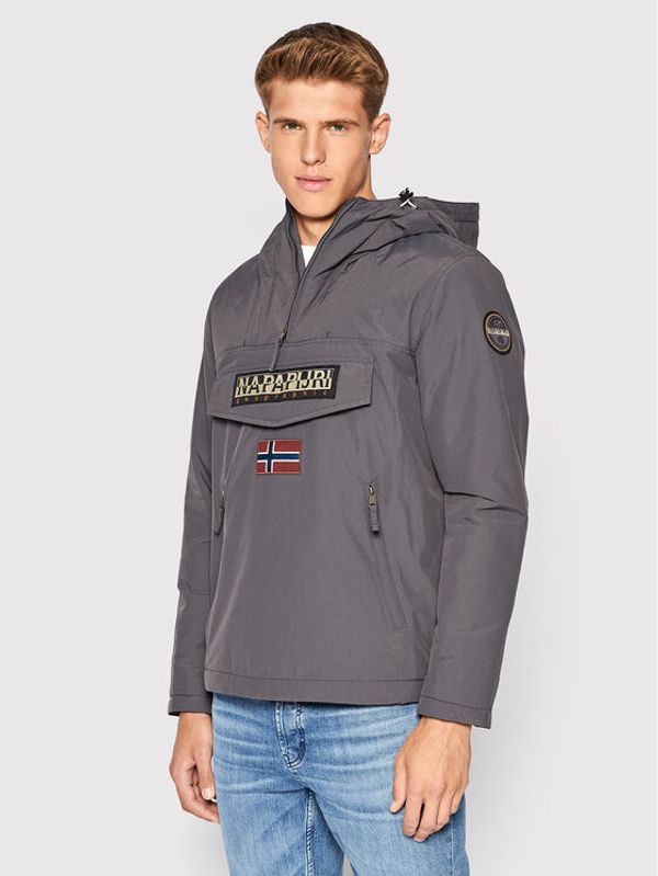 Napapijri Napapijri Анорак Rainforest Pocket 2 NP0A4GMD Сив Regular Fit
