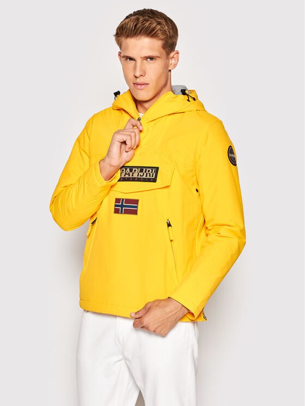 Napapijri Napapijri Анорак Rainforest Pocket 2 NP0A4GMD Жълт Regular Fit