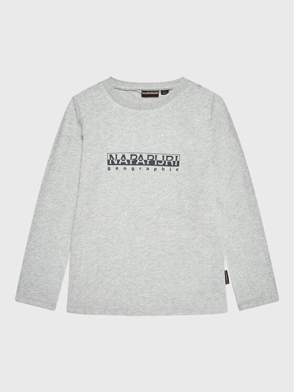 Napapijri Napapijri Блуза S-Box NP0A4GNI D Сив Regular Fit