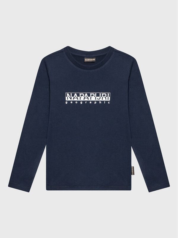 Napapijri Napapijri Блуза S-Box NP0A4GNI M Тъмносин Regular Fit