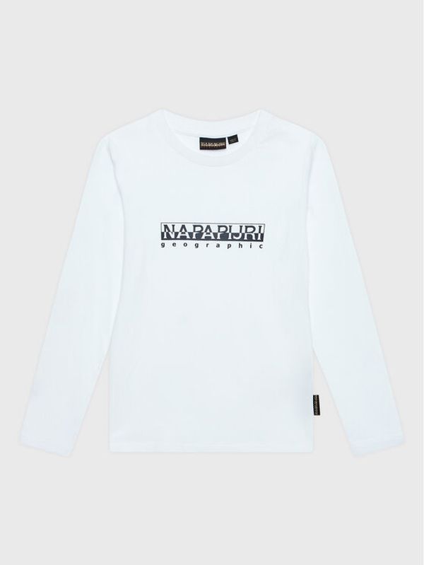 Napapijri Napapijri Блуза S-Box NP0A4GNI S Бял Regular Fit