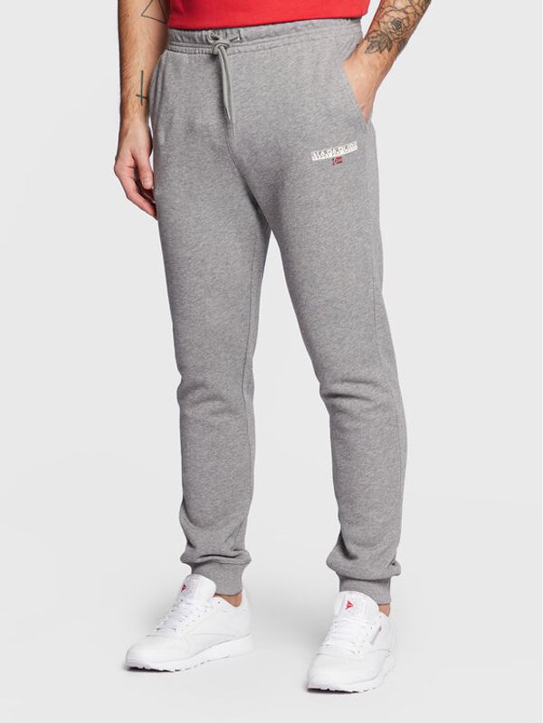 Napapijri Napapijri Долнище анцуг M-Ice 1 NP0A4GWJ Сив Regular Fit