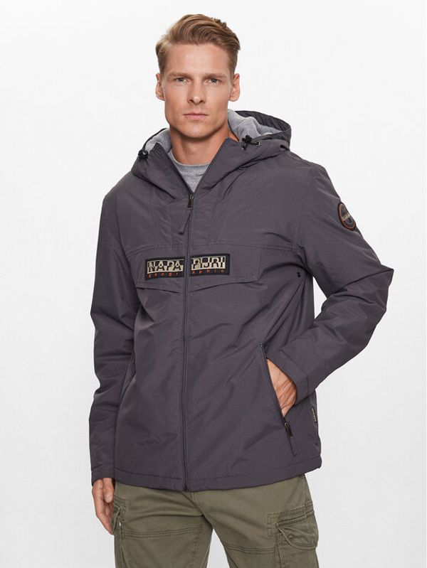 Napapijri Napapijri Преходно яке Rainforest NP0A4HES Сив Regular Fit
