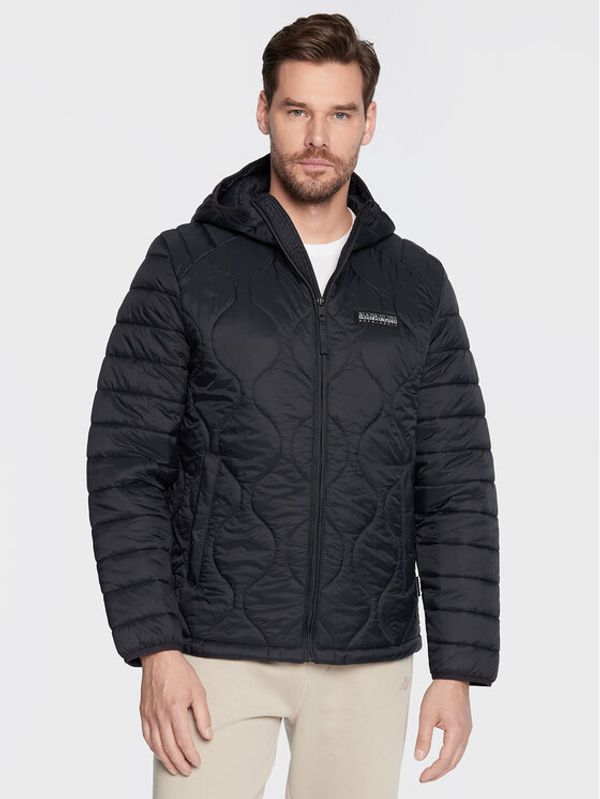 Napapijri Napapijri Пухено яке A-Morgex NP0A4GJI Черен Regular Fit