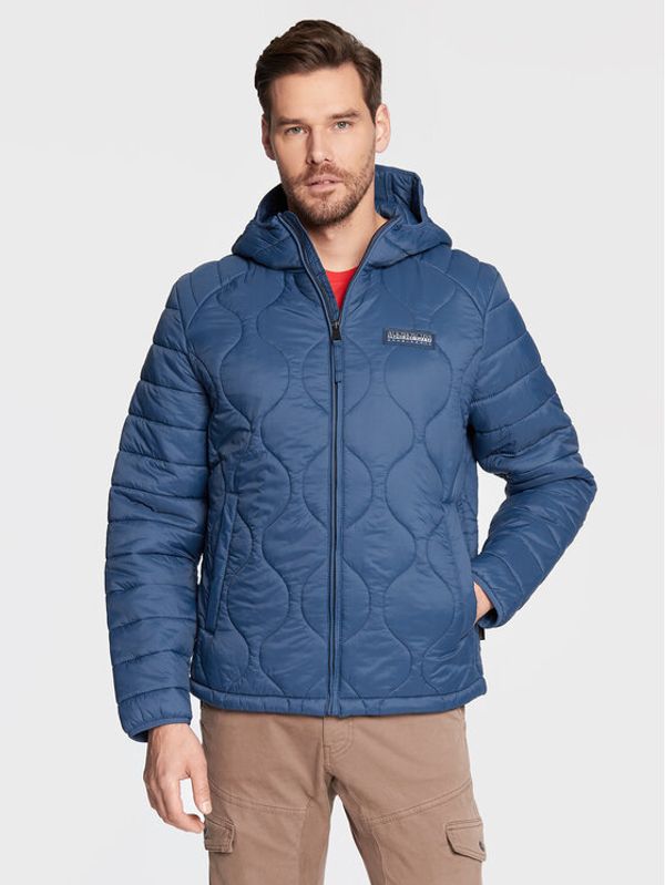 Napapijri Napapijri Пухено яке A-Morgex NP0A4GJI Син Regular Fit