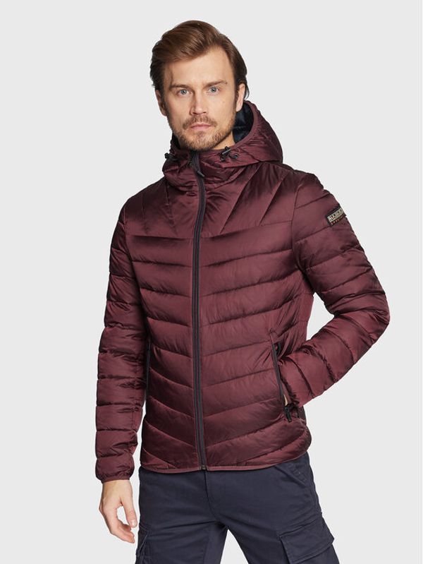 Napapijri Napapijri Пухено яке Aerons NP0A4GJO Бордо Regular Fit