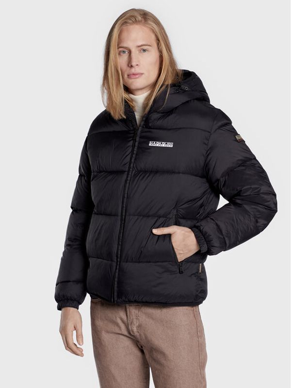 Napapijri Napapijri Пухено яке Suomi NP0A4GJE Черен Regular Fit