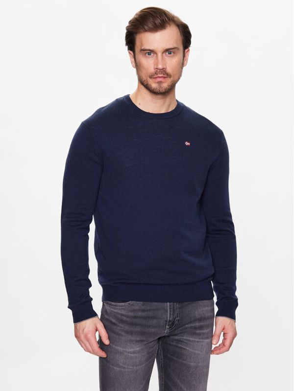 Napapijri Napapijri Пуловер Damavand NP0A4GJU Тъмносин Regular Fit