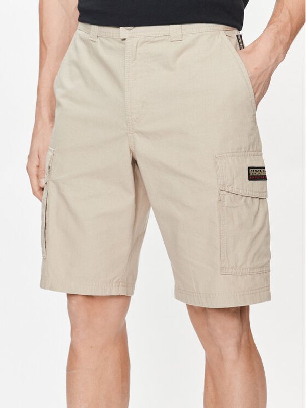 Napapijri Napapijri Шорти от плат N-Maranon NP0A4H1R Бежов Regular Fit