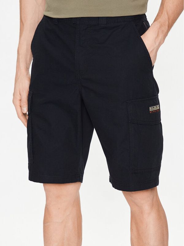 Napapijri Napapijri Шорти от плат N-Maranon NP0A4H1R Черен Regular Fit