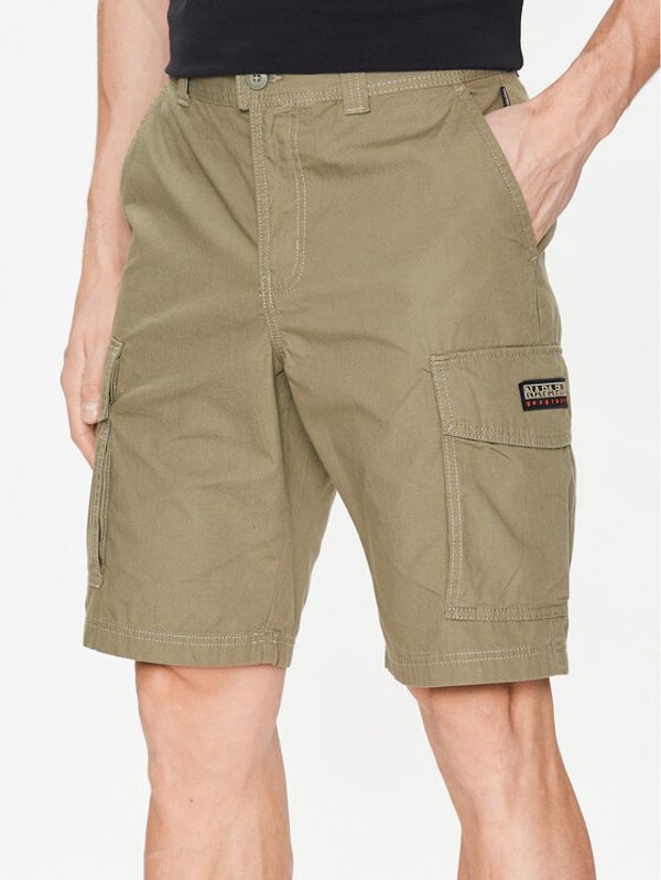 Napapijri Napapijri Шорти от плат N-Maranon NP0A4H1R Зелен Regular Fit