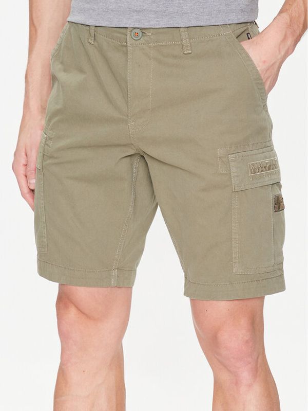 Napapijri Napapijri Шорти от плат N-Nus NP0A4G5G Зелен Regular Fit