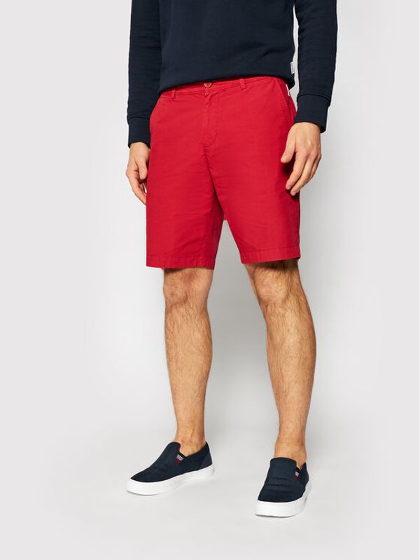 Napapijri Napapijri Шорти от плат Nakuru 4 NP0A4F9V Червен Regular Fit