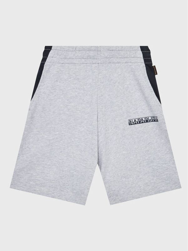 Napapijri Napapijri Шорти от плат Pinta NP0A4GX8 M Сив Regular Fit