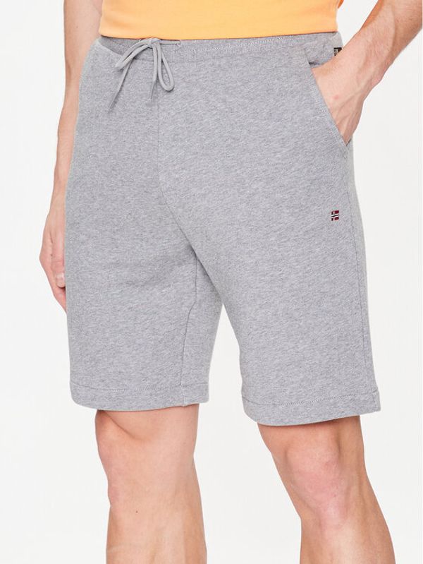 Napapijri Napapijri Спортни шорти Nalis NP0A4H88 Сив Regular Fit