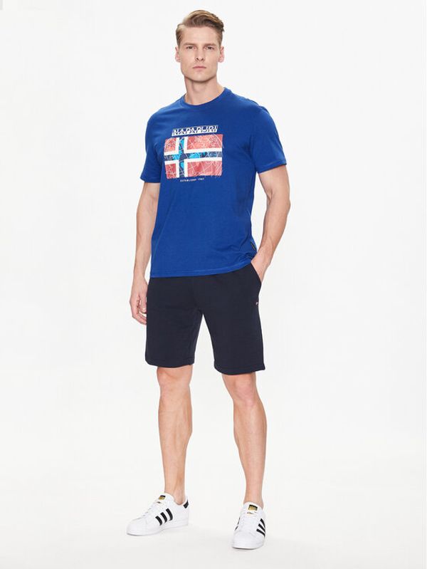 Napapijri Napapijri Спортни шорти Nalis NP0A4H88 Тъмносин Regular Fit