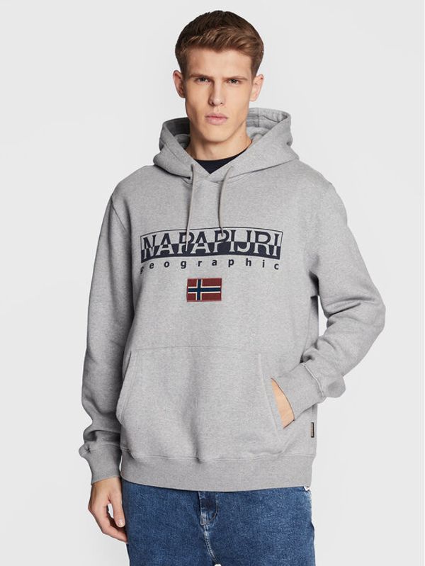 Napapijri Napapijri Суитшърт B-Ayas NP0A4GJA Сив Regular Fit