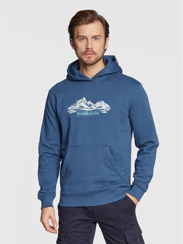 Napapijri Napapijri Суитшърт B-Back Country H NP0A4GLU Тъмносин Regular Fit