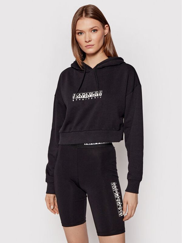 Napapijri Napapijri Суитшърт B-Box NP0A4FSF Черен Cropped Fit