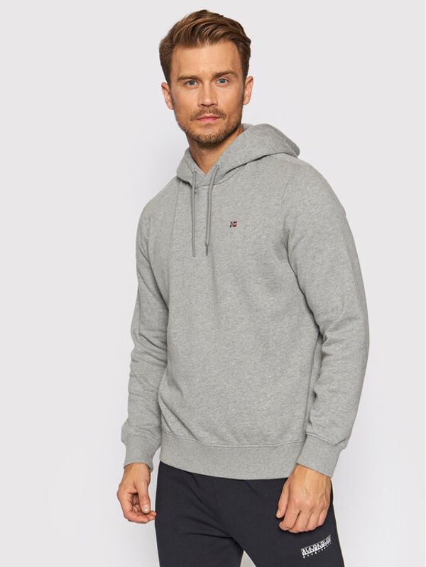 Napapijri Napapijri Суитшърт Balis NP0A4FQV Сив Regular Fit