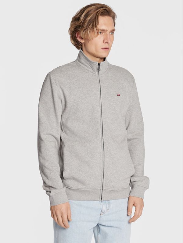 Napapijri Napapijri Суитшърт Balis NP0A4GBA Сив Regular Fit