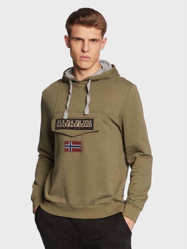 Napapijri Napapijri Суитшърт Burgee NP0A4GBG Зелен Regular Fit
