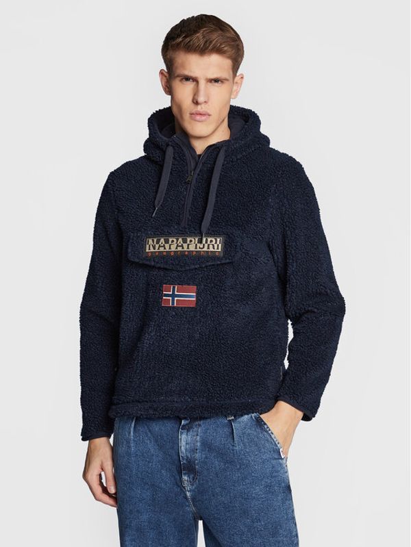 Napapijri Napapijri Суитшърт Burgee NP0A4GJ3 Тъмносин Regular Fit