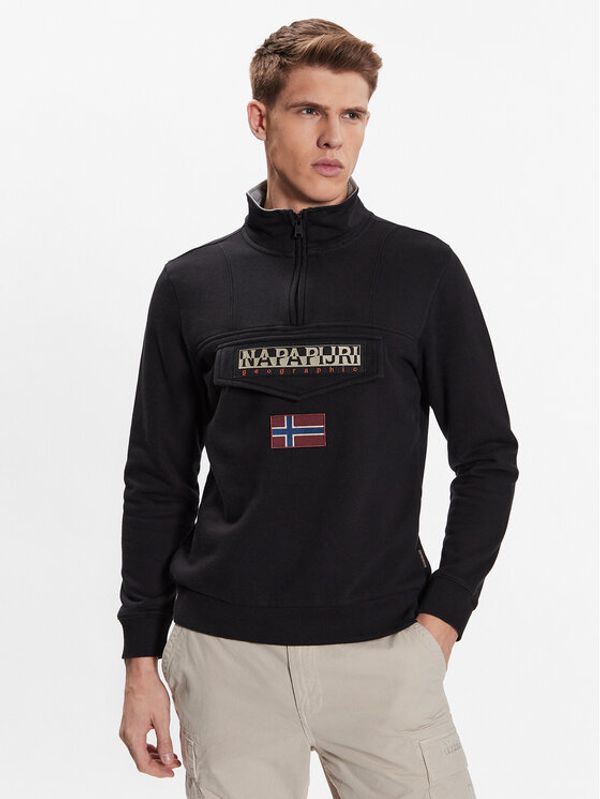 Napapijri Napapijri Суитшърт Burgee NP0A4GJC Черен Regular Fit
