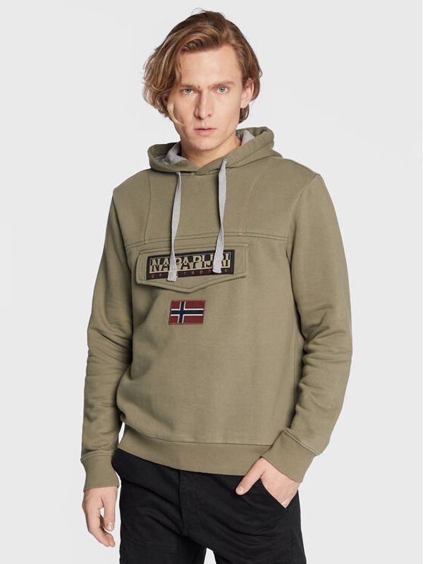 Napapijri Napapijri Суитшърт Burgee NP0A4GJD Зелен Regular Fit