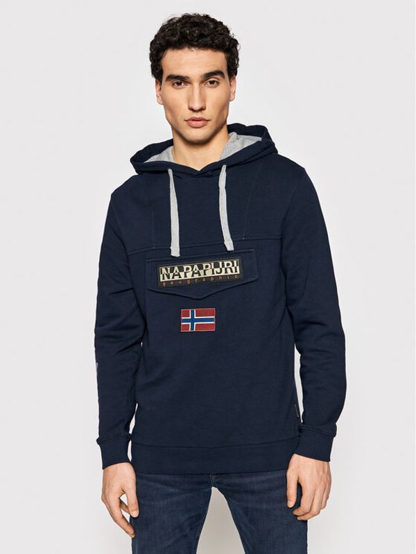 Napapijri Napapijri Суитшърт Burgee Sum 4 NP0A4GBG Тъмносин Regular Fit