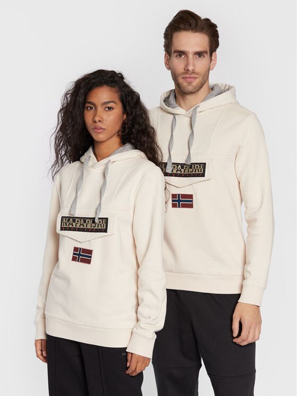 Napapijri Napapijri Суитшърт Unisex Burgee Wint2 NP0A4GJDN Екрю Regular Fit