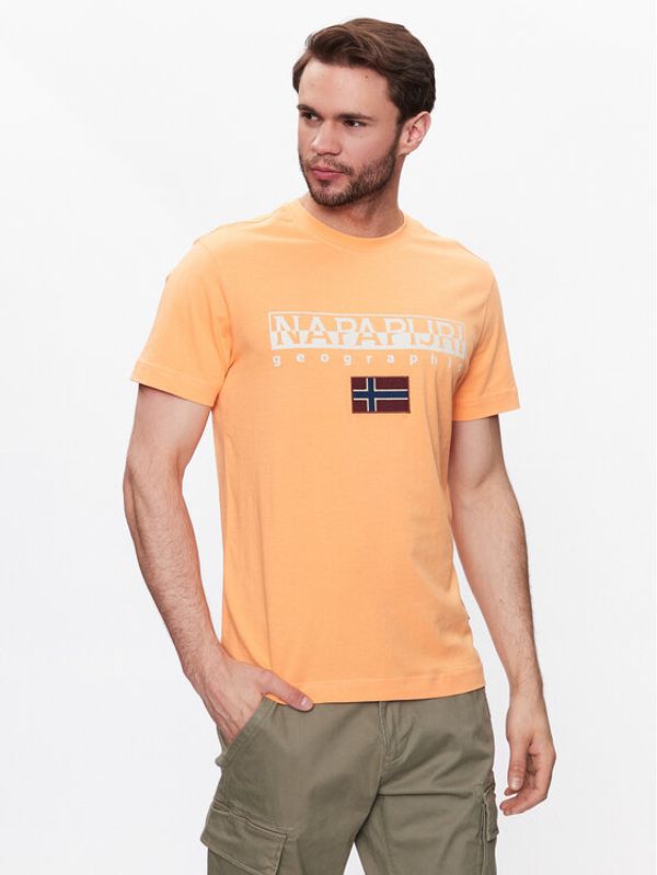 Napapijri Napapijri Тишърт Ayas NP0A4GDQ Оранжев Regular Fit